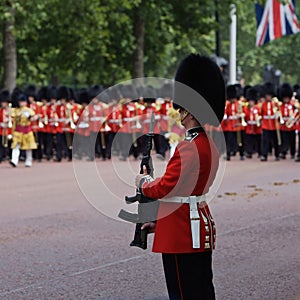 London, Royal Guards at the Trooping of the Colour