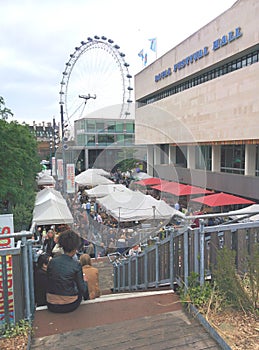 Londons eye, south bank center landmark uk famous place