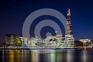 London's Skyline at night in London