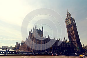 LONDON SCENE with BIG BEN