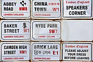 London signs