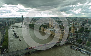 London sky line bigben