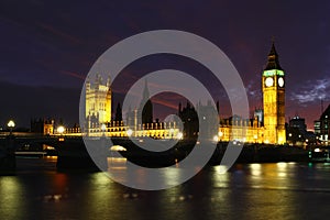 London Skyline and Big Ben, England