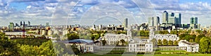 London skyline form Greenwich park