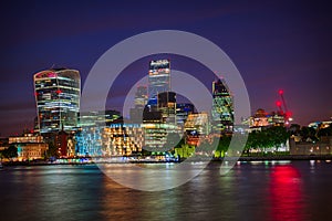 London Skyline by night