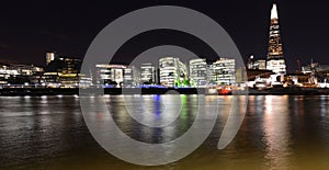 London skyline by night