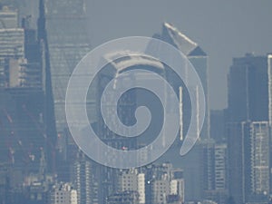 London skyline in a pollution haze photo
