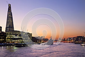 London Skyline - River Thames - Great Britain