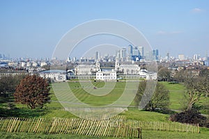 London Skyline seen from Greenwich Park