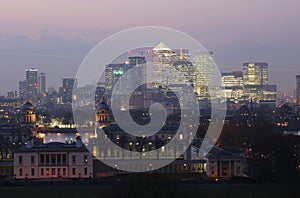 London Skyline seen from Greenwich Park