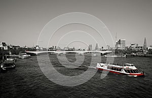 London skyline, seen from Hungerford Bridge