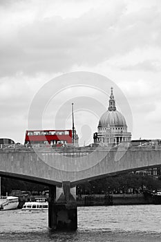 London skyline seen from Victoria Embankment