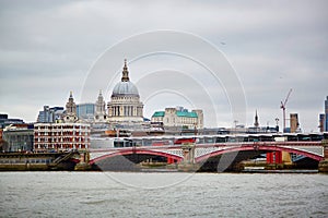 London skyline with St. Paul's cathedral