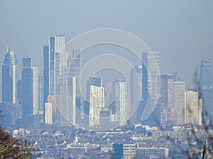 London skyline in sunshine