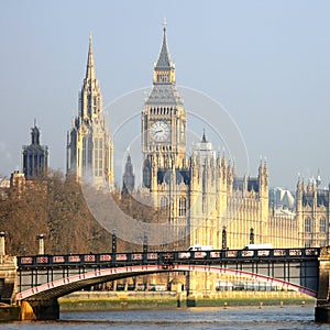 London skyline, Westminster Palace