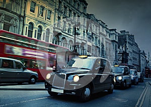 London Street. Taxis