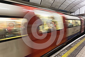 London subway motion