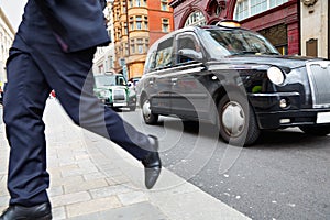 London Taxi at Oxford Street W1 Westminster photo