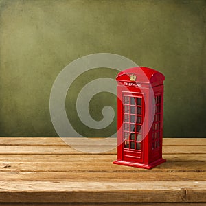 London telephone booth moneybox photo