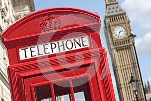 London telephone box big ben