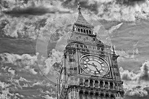 London tower big ben detail