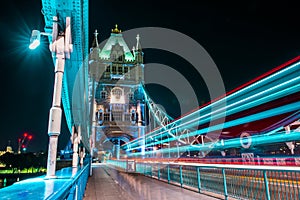 London, Tower Bridge at Night