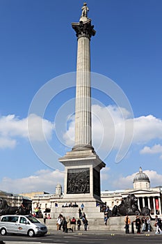 Nelson Column at London Trafalgar Square