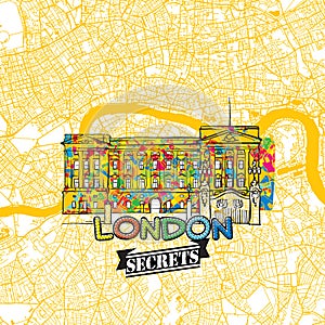 London Travel Secrets Art Map