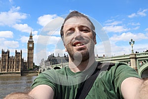 London travel selfie