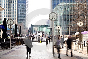 London tube, Canary Wharf station,