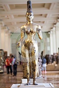LONDON, UK BRITISH MUSEUM. Indian impressive deatils and work, fine objects with precious stones and metals