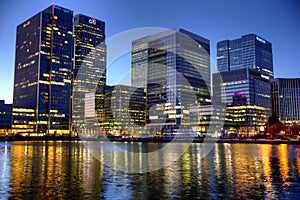 LONDON, UK - CANARY WHARF, HDR