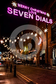 Seven Dials in Covent Garden, London