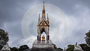 London, UK - July 8, 2020: The Prince Albert memorial in Hyde park