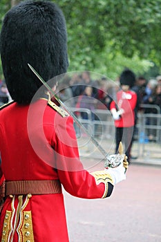 London, UK-July 06, soldier of the royal guard, July 06. 2015 in London