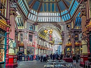 LONDON, UK - JUNE 14 : Leadenhall Market in London on June 14, 2