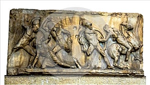 Panel of Battle of Greeks and Amazons