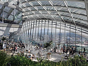 LONDON/UK - JUNE 15 : View of the Sky Garden in London on June 1