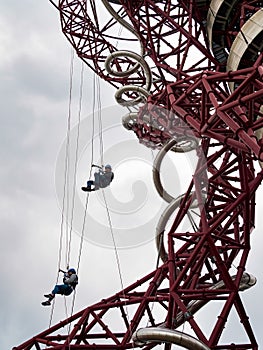 LONDON/UK - MAY 13 : The ArcelorMittal Orbit Sculpture at the Queen Elizabeth Olympic Park in London on May