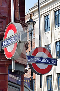 London Underground sign at Covent Garden