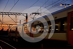 London Underground at sunset