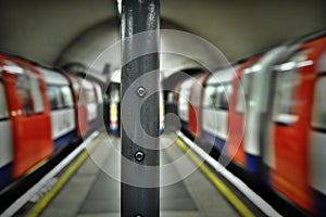London Underground Trains Clapham North photo