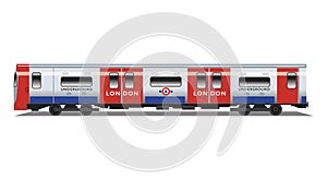 Londres subterráneo tubo el tren 
