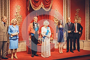 London, United Kingdom - August 24, 2017: Madame Tussauds wax mu