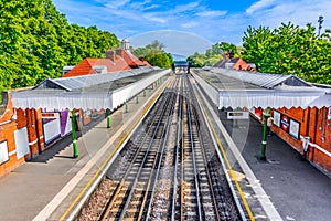 London, The United Kingdom of Great Britain: Colorful London train station