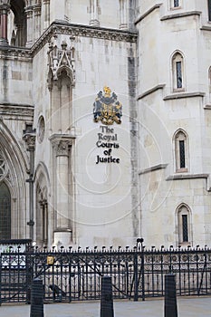 Royal Courts of Justice, gothic style building, facade, London, United Kingdom