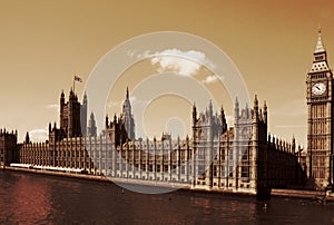 London, United Kingdom - Palace of Westminster Houses of Parlia