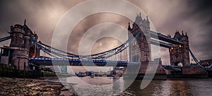 London, the United Kingdom: Tower Bridge on River Thames