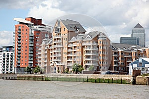 London, warehouse converted into The apartments on the Thames in