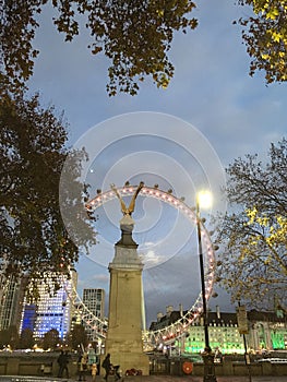London wheel River Thames United kindgom